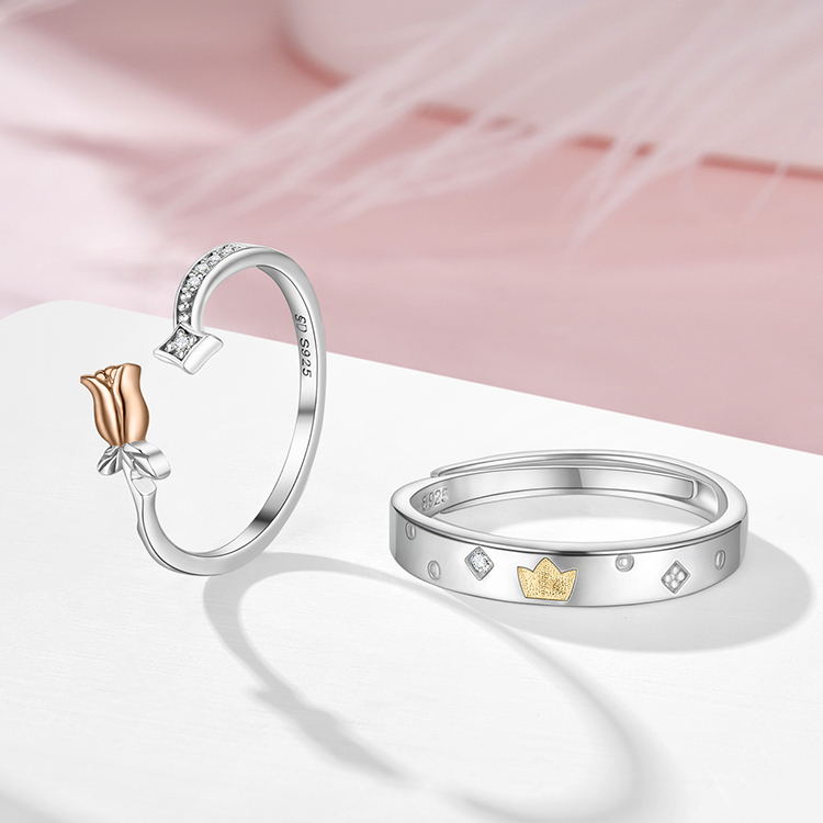 【💗520節日送禮】👑小王子與玫瑰系列 情侶對戒（愛情守護者）