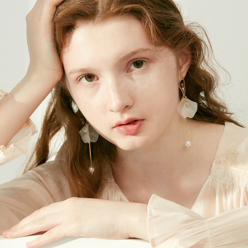 仙氣芭蕾女孩長款垂墜式耳環