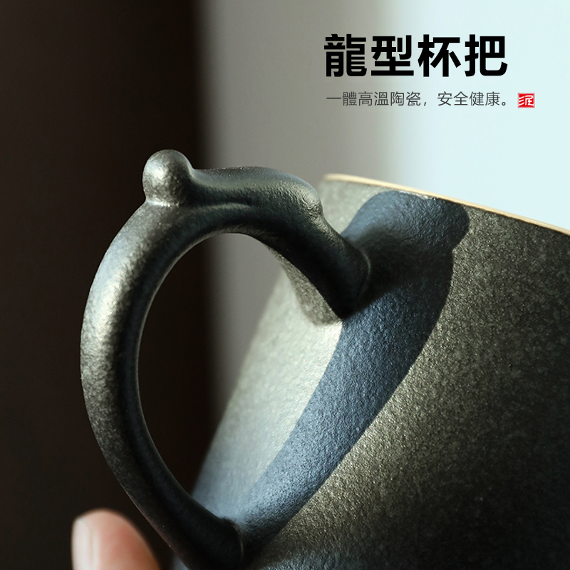 陶瓷泡茶杯 大容量杯子 茶水分離過濾杯