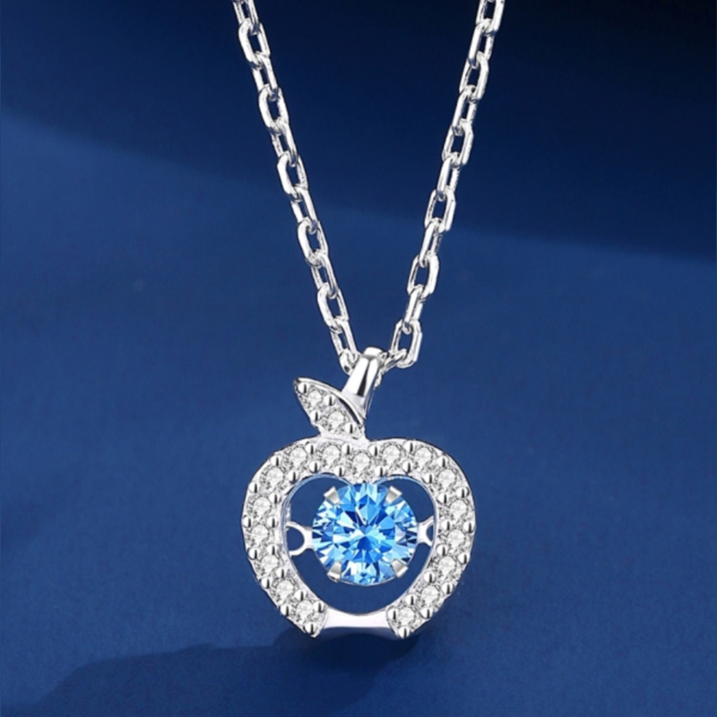 訂製款｜純銀平安果跳動的心項錬