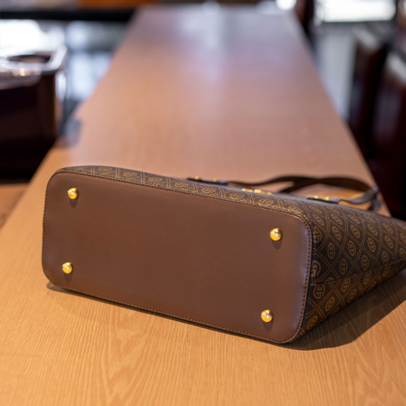 氣質時尚印花通勤大容量托特包