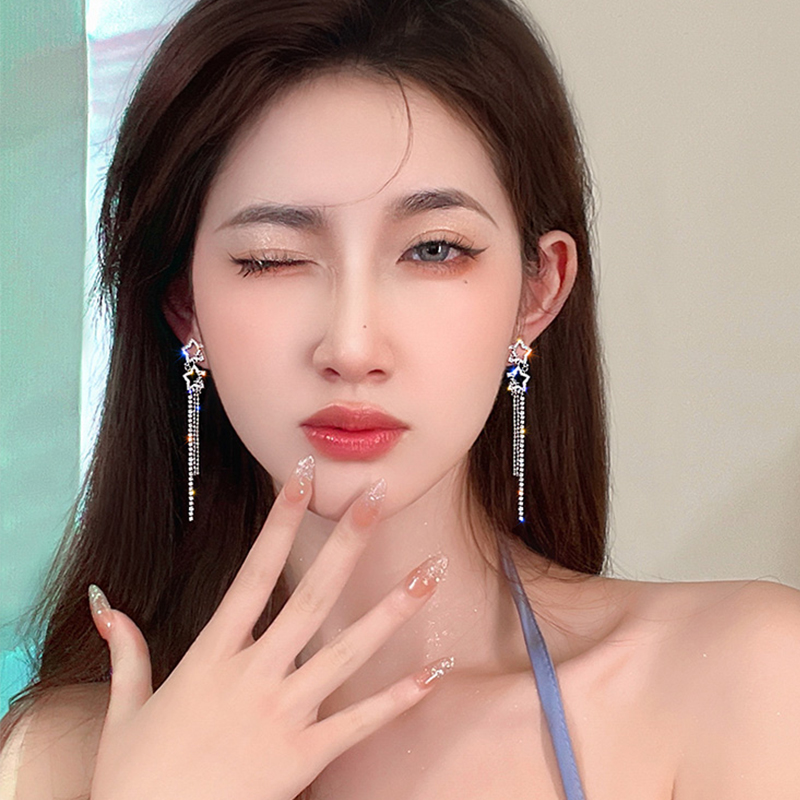 萬分心動★星星流蘇耳環