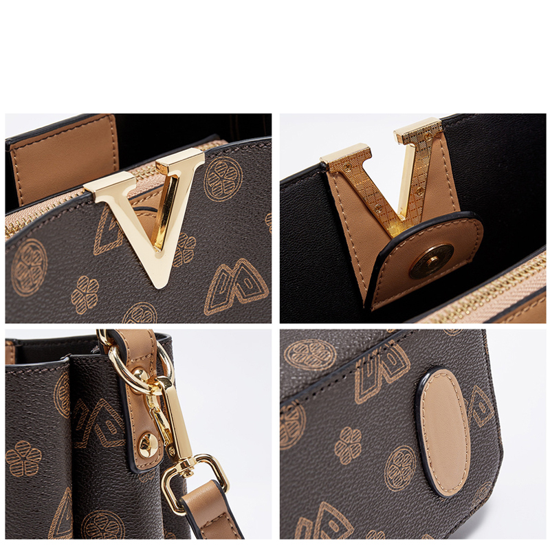 百搭手提印花單肩包