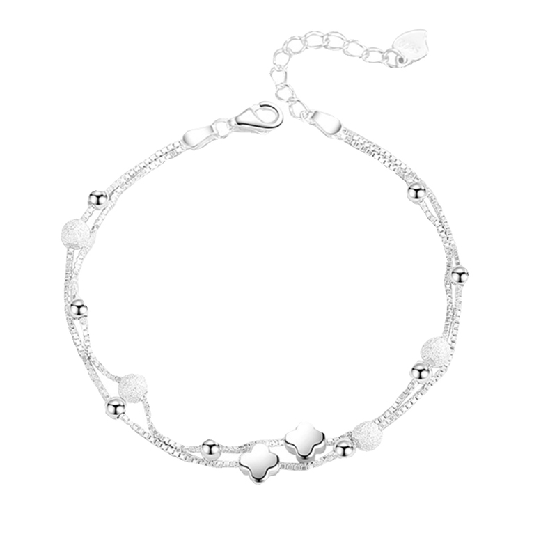 四葉花手錬 S999純銀手錬