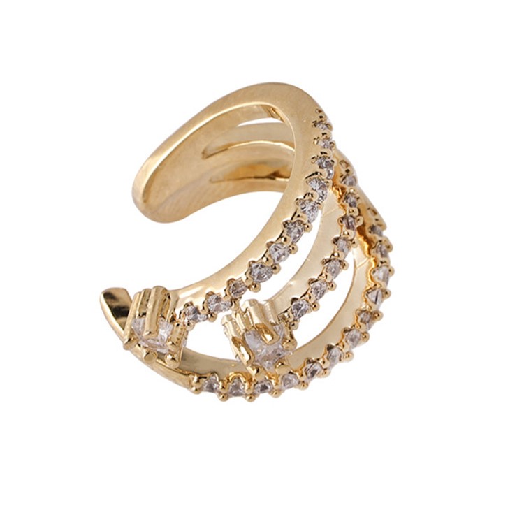 氣質耳骨夾無耳洞鋯石夾式耳環