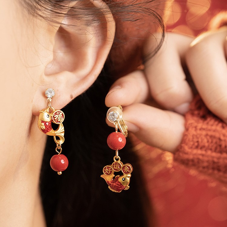 [Copy]可愛貓咪氣質•夾式耳環