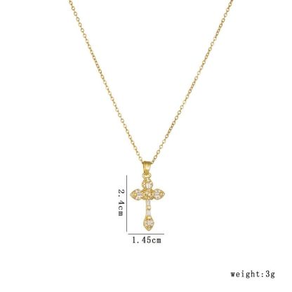 Cross Necklace • 輕奢鋯石項鍊  （男女同款）