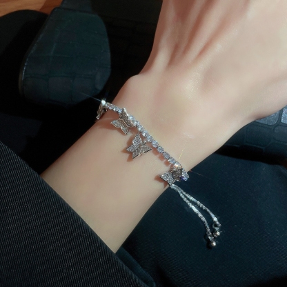 滿天星蝴蝶流蘇手錬