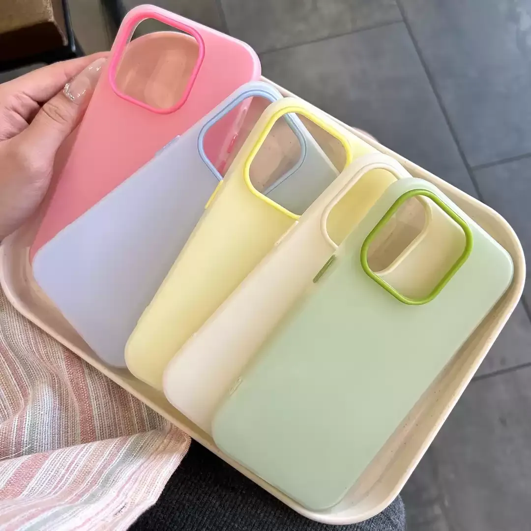 磨砂果凍二合一 蘋果iphone純色 多巴胺手機保護殼