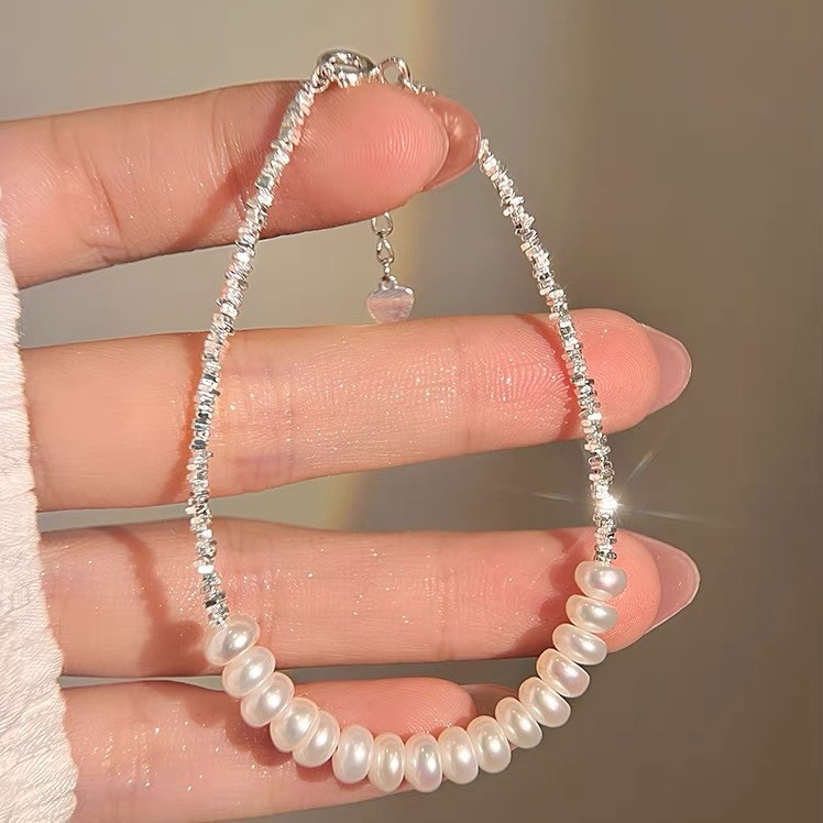 碎銀幾兩珍珠純銀手錬