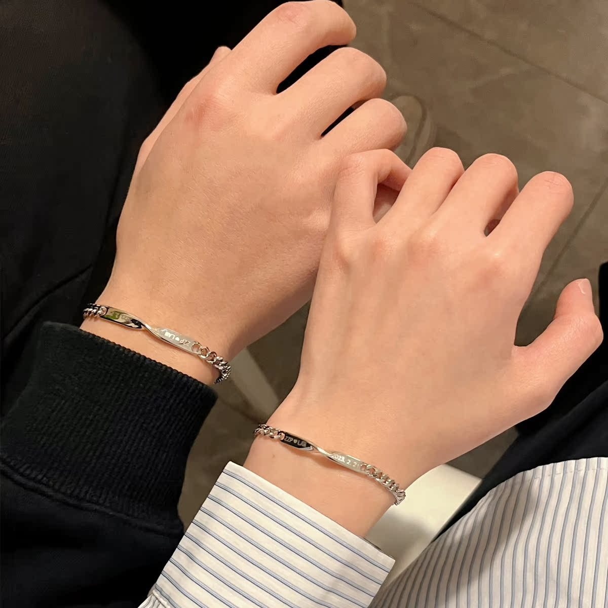 訂製款｜莫比烏斯情侶手錬紀念禮物送女友