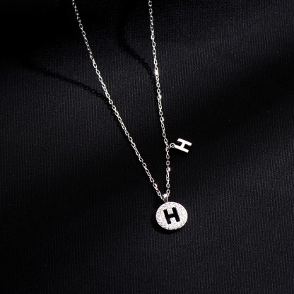 S925銀簡約26字母項錬