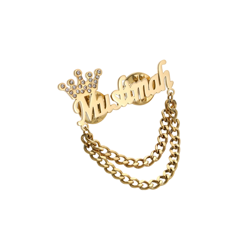 訂製款 | 時尚純銀氣質DIY字母胸針