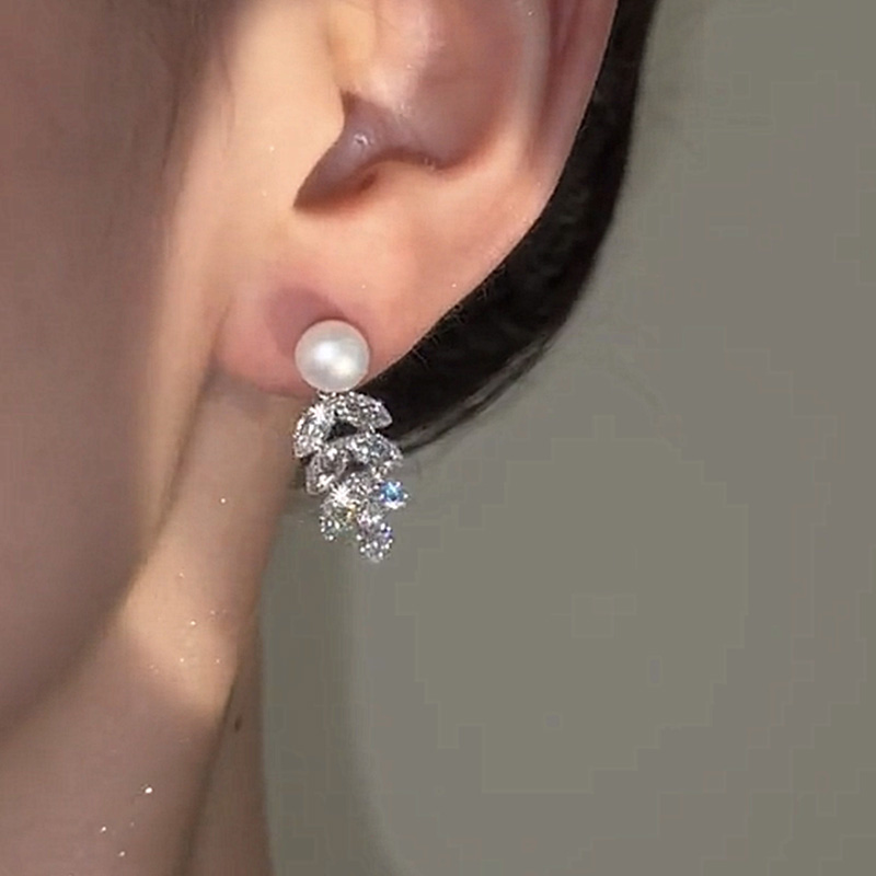 輕奢麥穗流蘇珍珠耳環