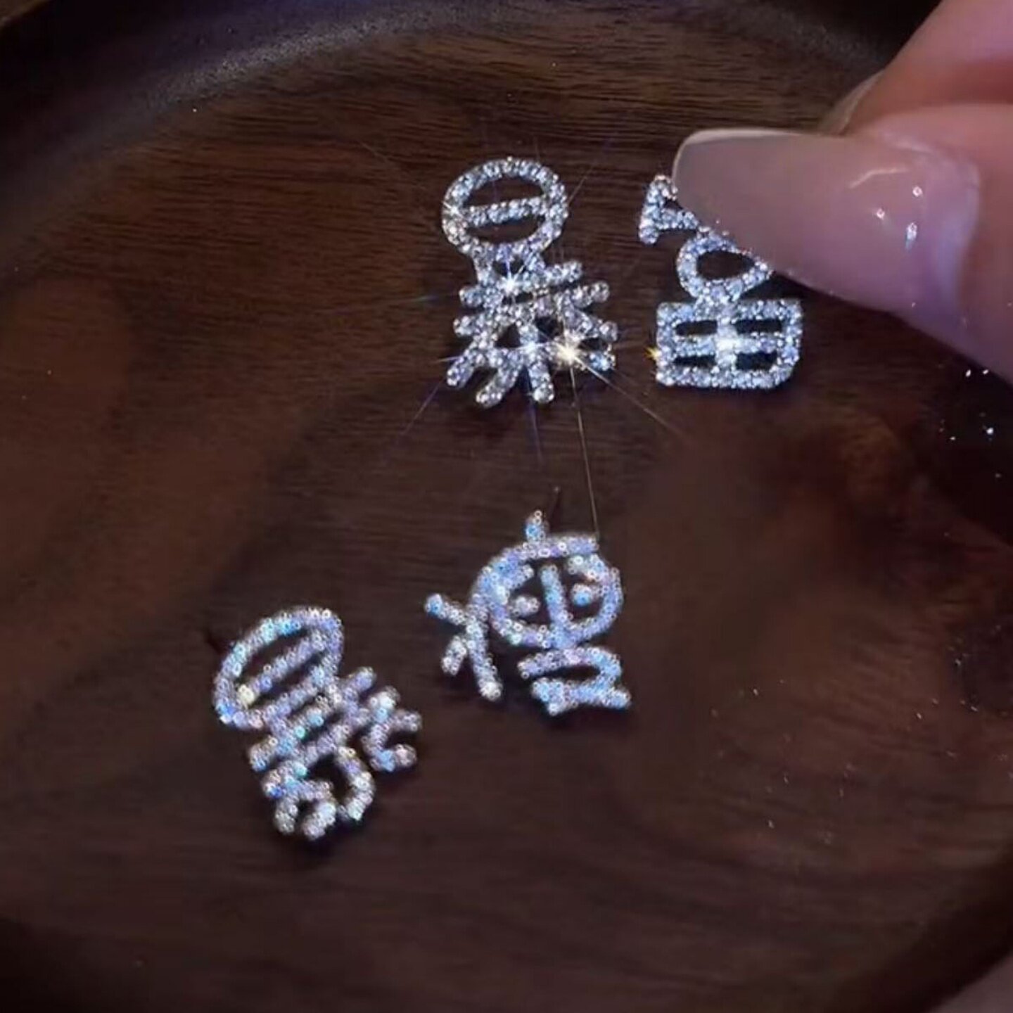 輕奢滿鑽暴富發財耳環