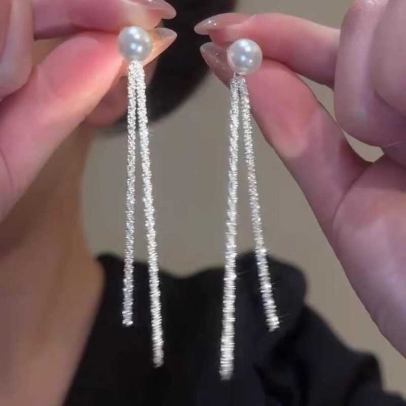 滿天星氣質流蘇耳環