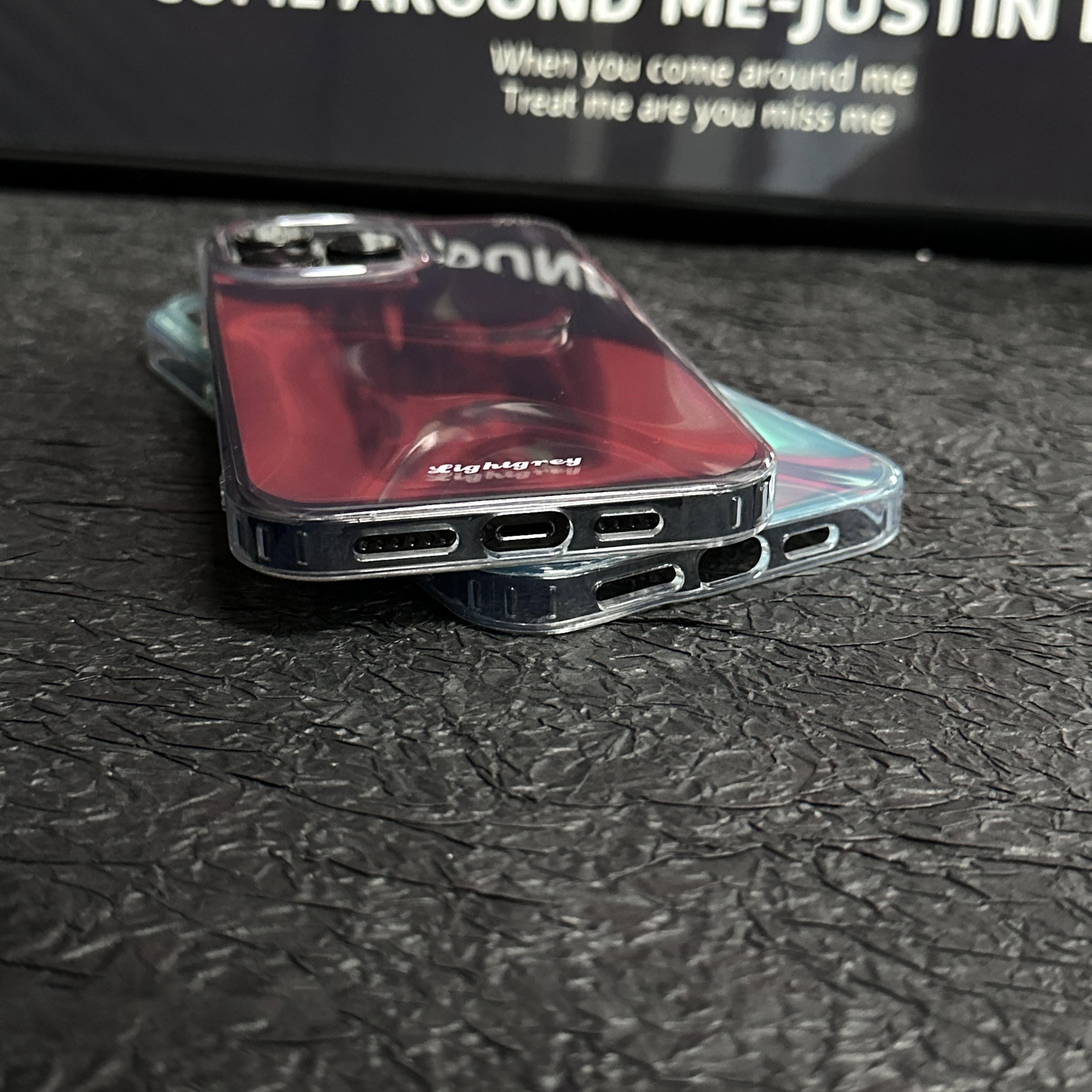 綢緞暈染流光潮酷iphone保護殼