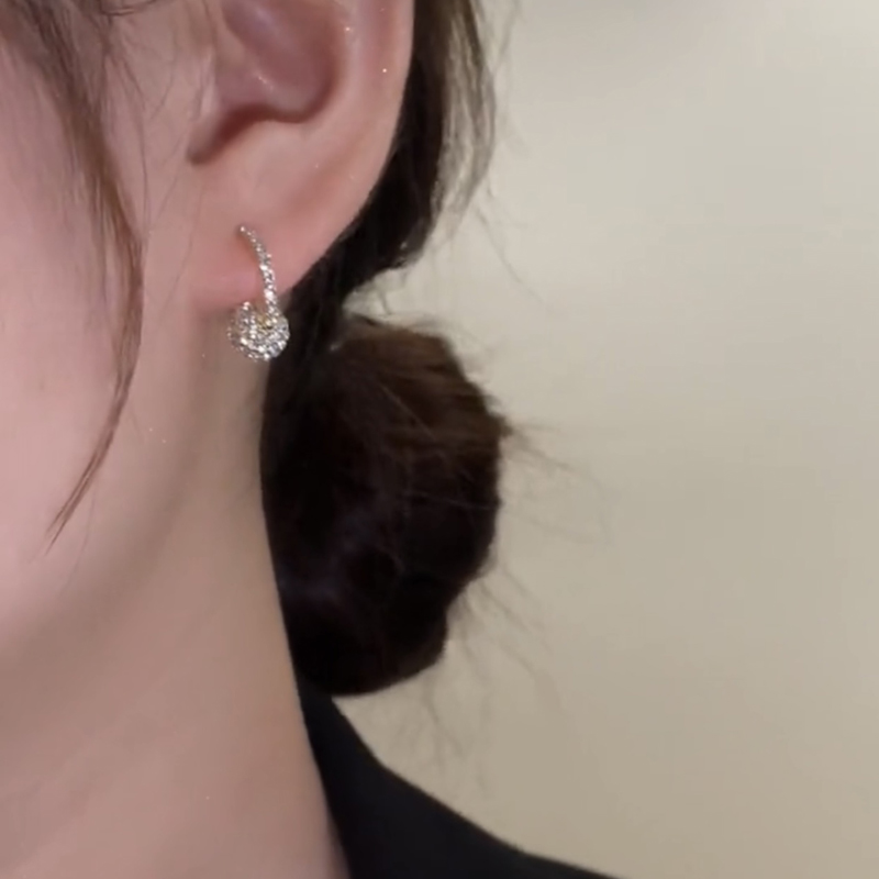 克拉戀人滿鑽耳環