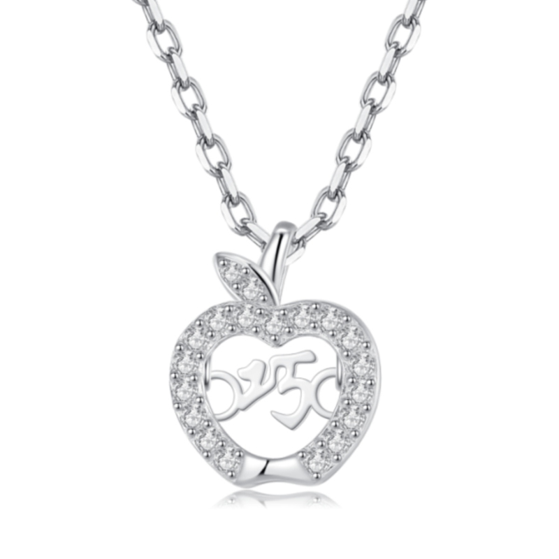 訂製款｜純銀平安果跳動的心項錬