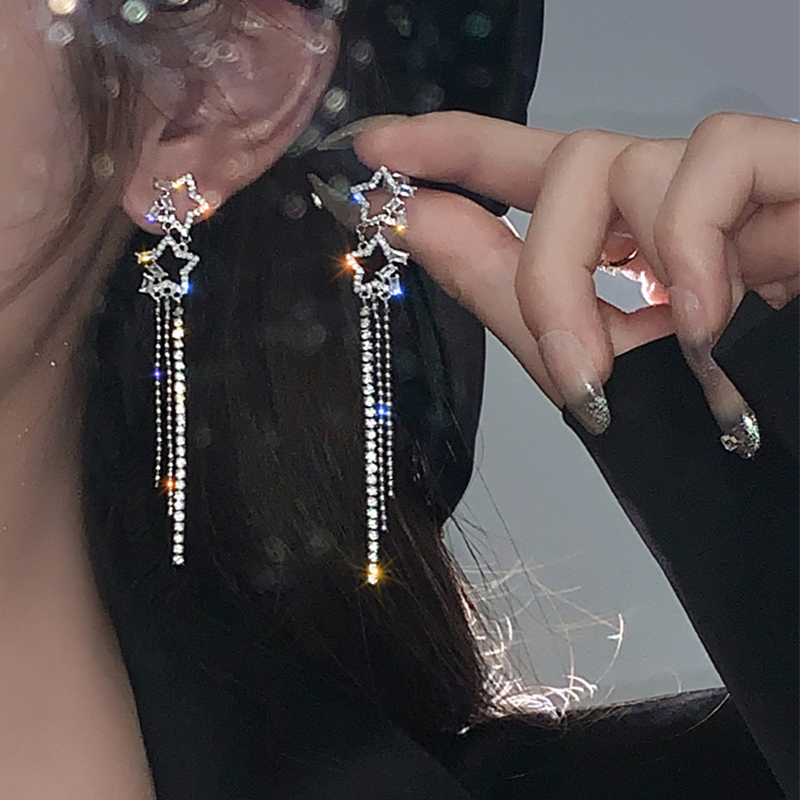 萬分心動★星星流蘇耳環