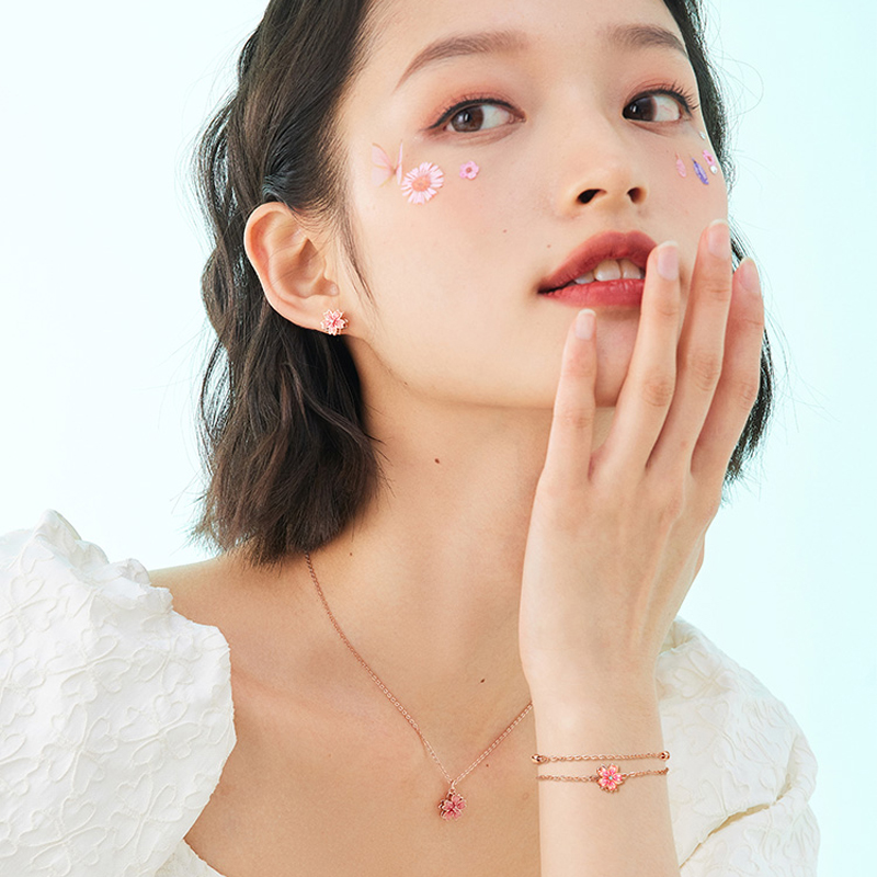 幸運桃花旋轉手錬  自戴送媽媽女朋友 送禮首選 