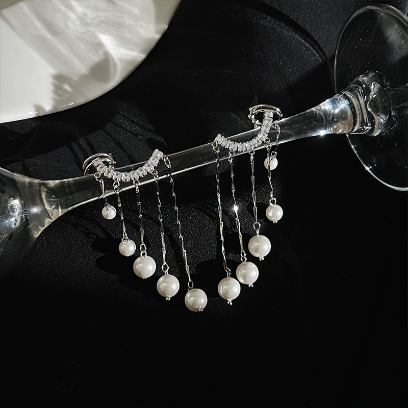 仙氣珍珠氣質流蘇耳環