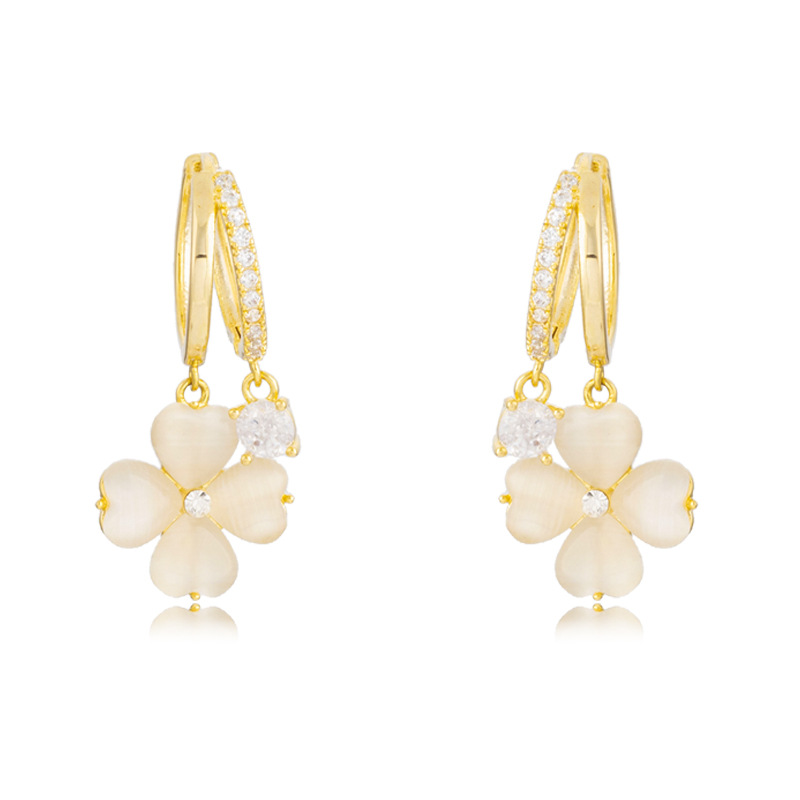 幸運草 經典百搭清新耳扣