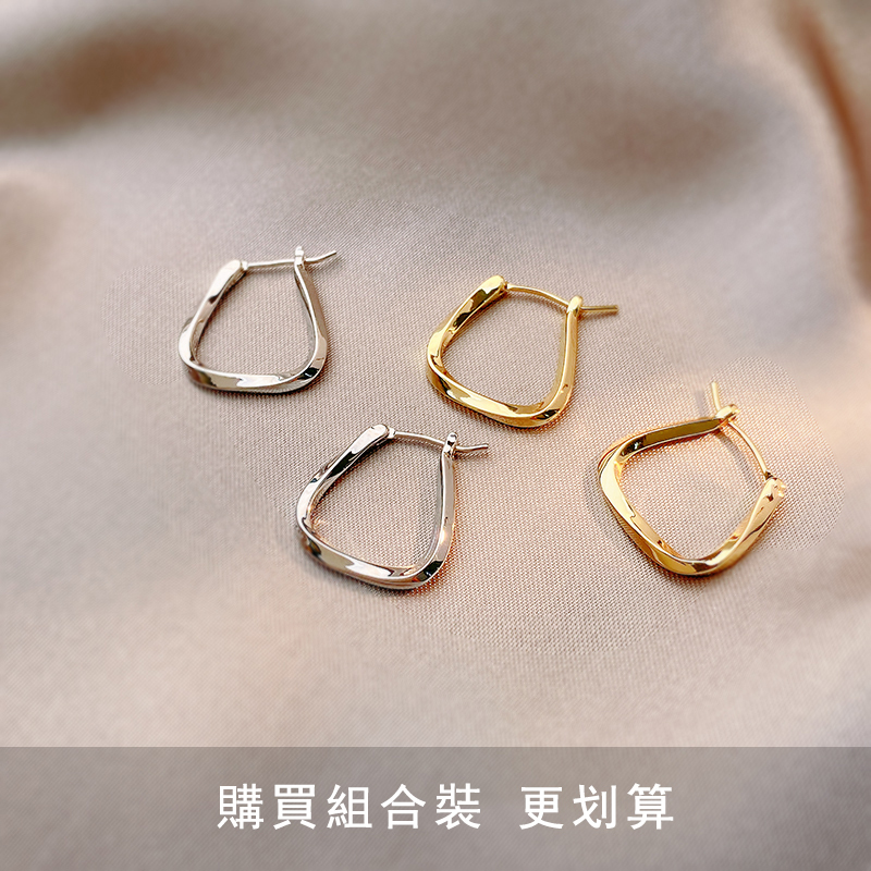 氣質金色耳圈耳環