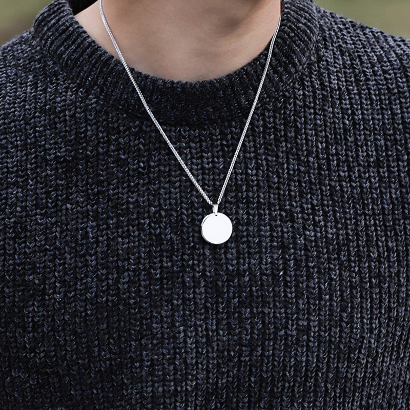 訂製款｜定制照片紀念圖案 刻字吊墜 情侶項錬