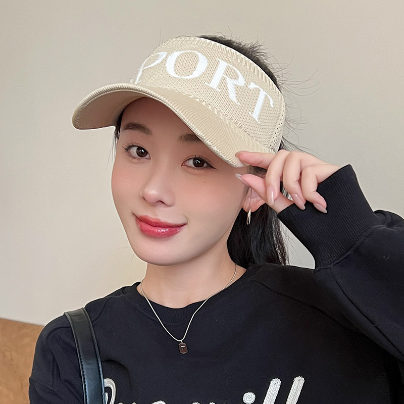 【沫緹甄選】帽子女春夏鴨舌帽潮流戶外遮陽帽sport新款空頂帽