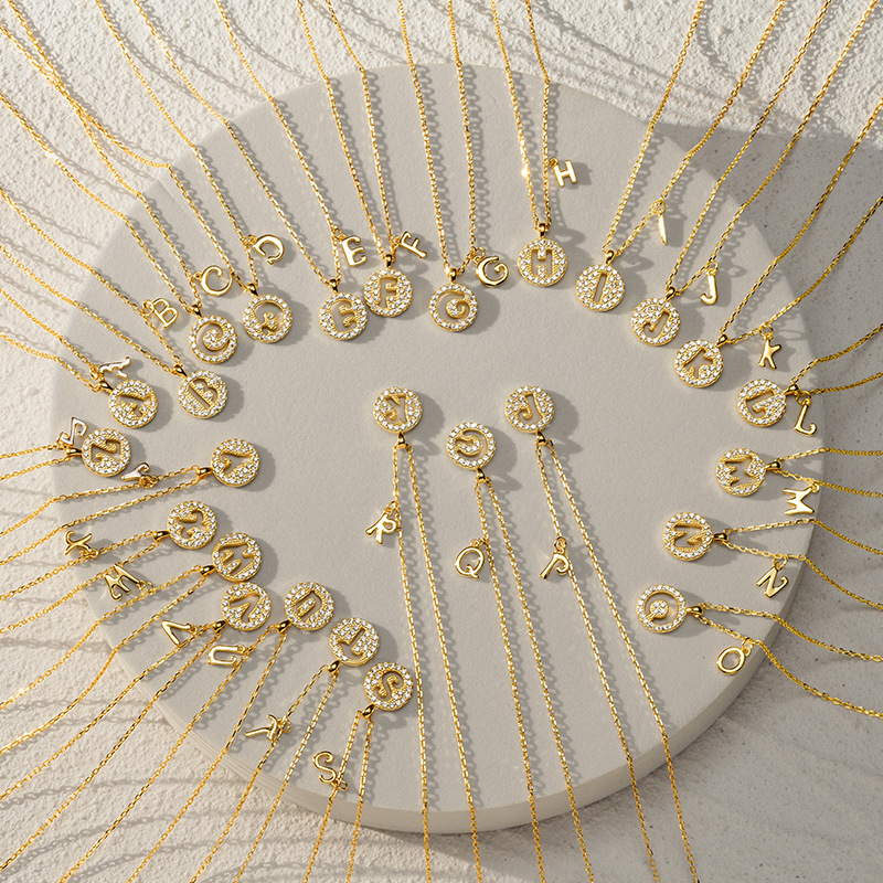 【💗520情人送禮】S925銀簡約26字母✨您的名字縮寫是最美的珠寶 把你戴在心上的項錬