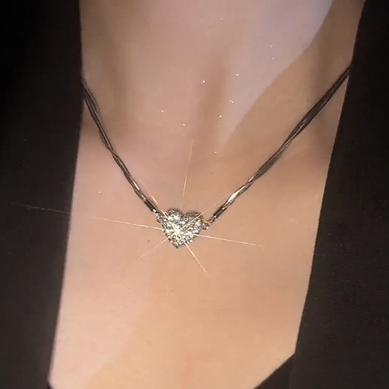 吸鐵石個性滿鑽項錬