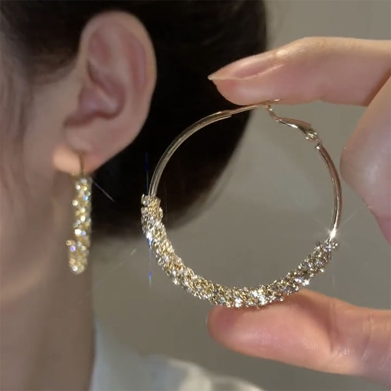 滿天星高級感圈圈耳環   