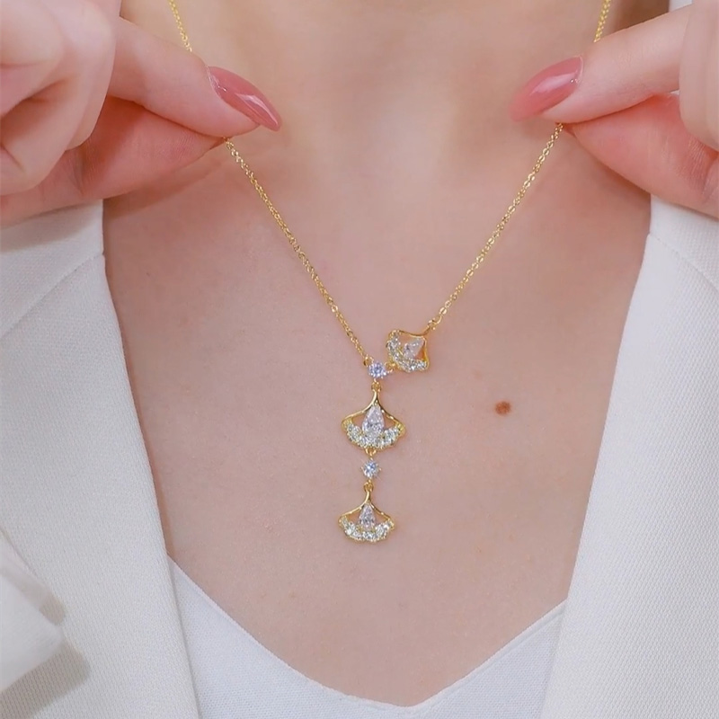 三生有幸銀杏葉項錬   