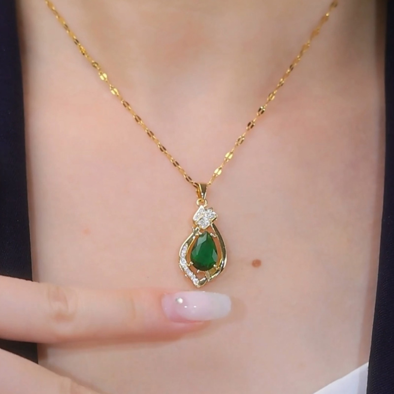 綠色方糖水晶耳環耳扣耳環