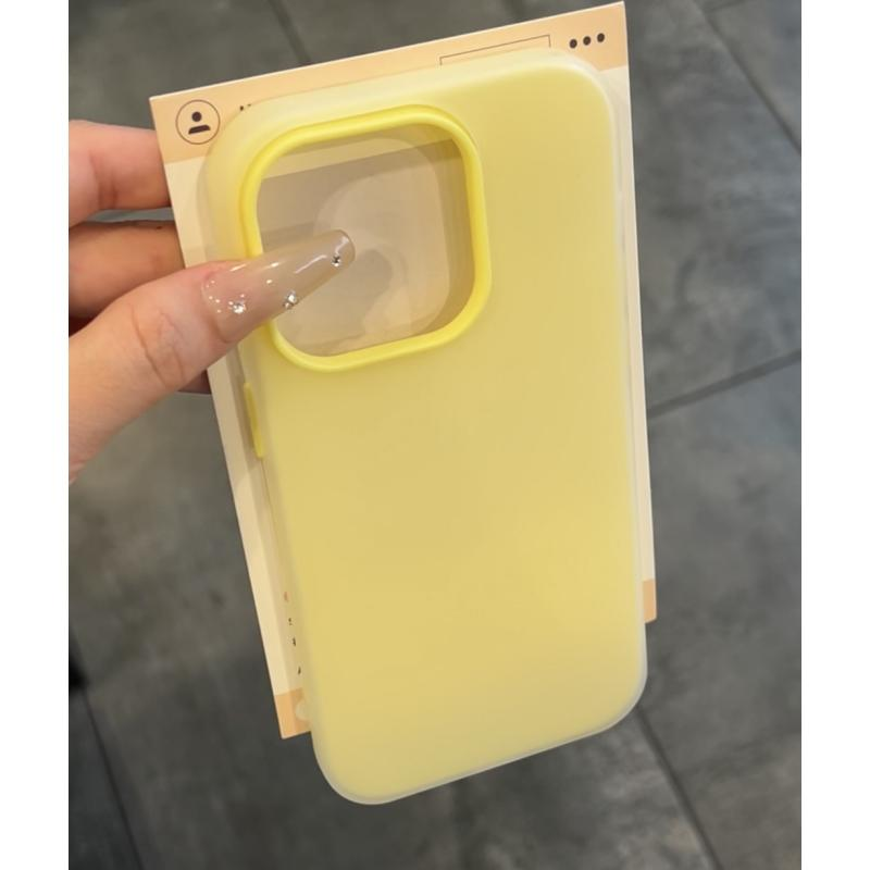 磨砂果凍二合一 蘋果iphone純色 多巴胺手機保護殼