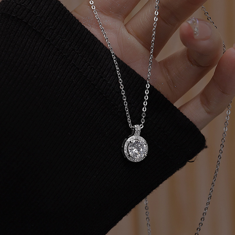 圓形克拉鑽石項鍊