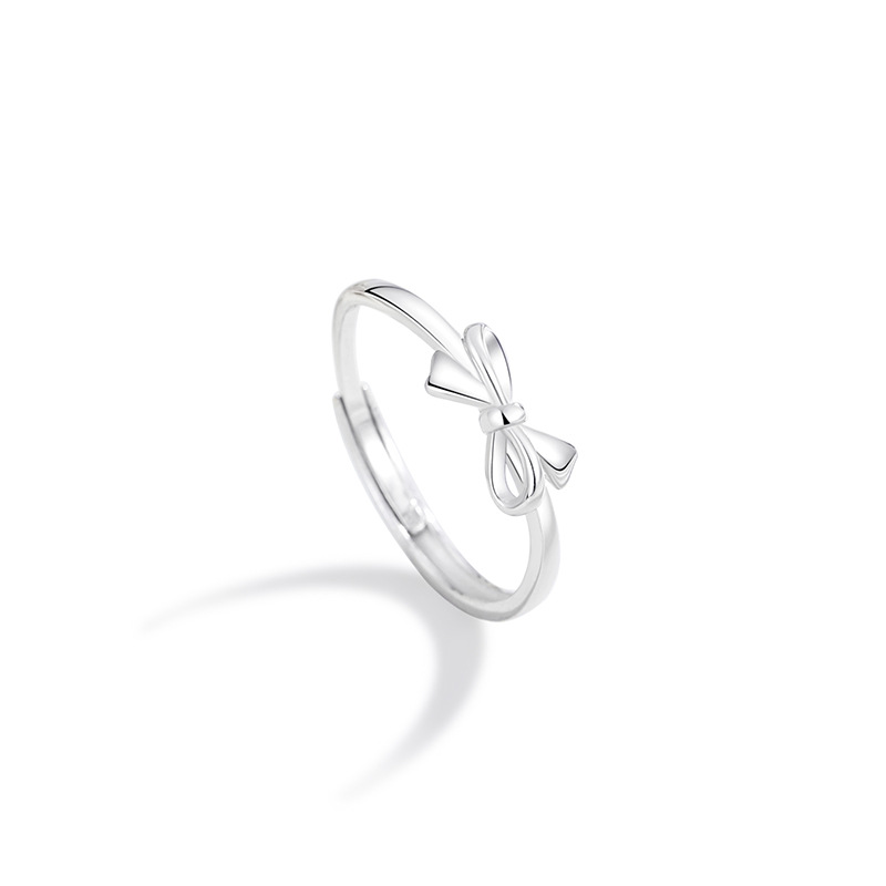 莫比烏斯蝴蝶結 純銀情侶戒指