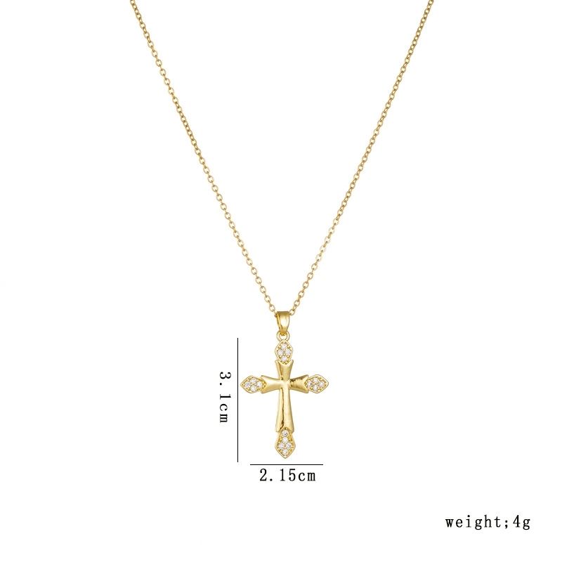 Cross Necklace • 輕奢鋯石項鍊  （男女同款）