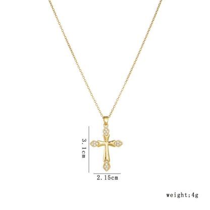 Cross Necklace • 輕奢鋯石項鍊  （男女同款）