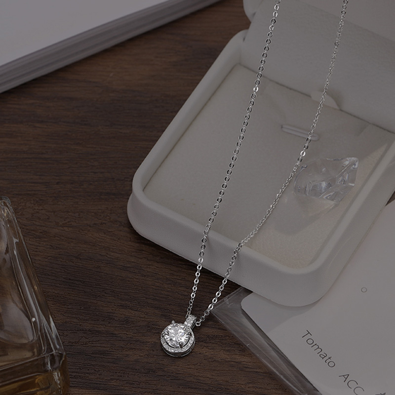 圓形克拉鑽石項鍊