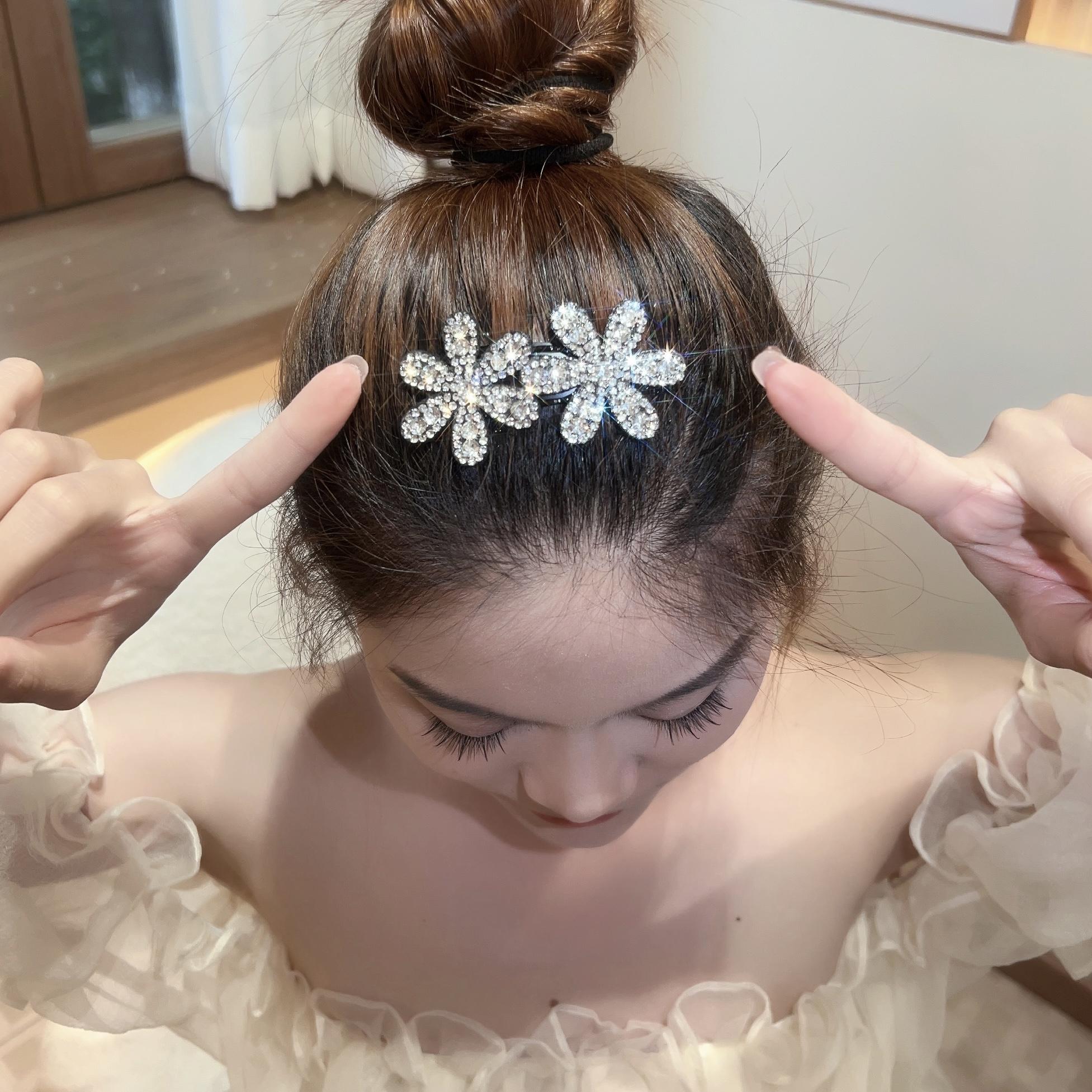 閃閃花朵髮夾 | 氣質少女BB夾