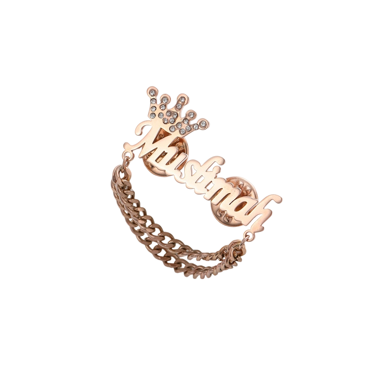 訂製款 | 時尚純銀氣質DIY字母胸針