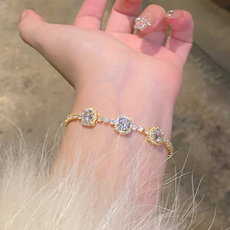 方糖莫桑鑽氣質手錬