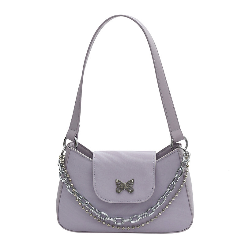 【沫緹甄選】波光法棍腋下包 个性潮流单肩包