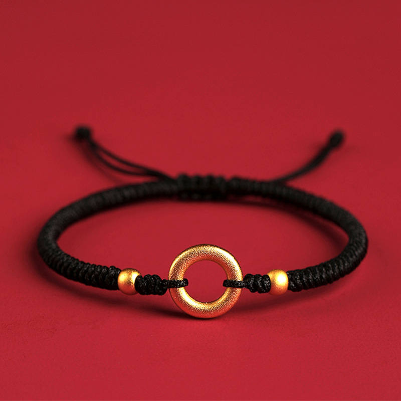 轉運平安扣情侶編織繩手繩