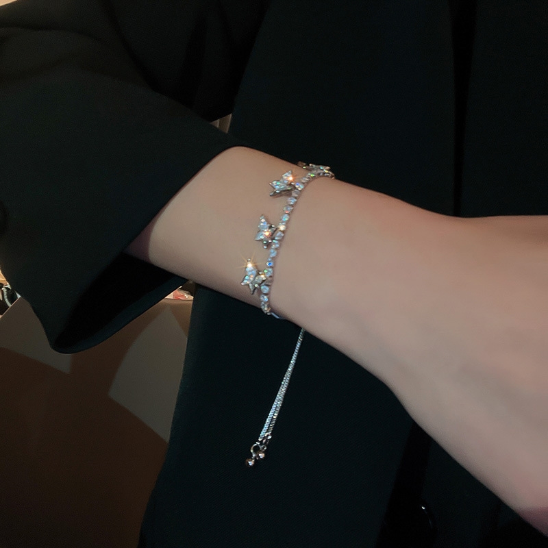 滿天星蝴蝶流蘇手錬