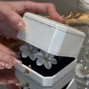 甜美花朵小清新耳環           