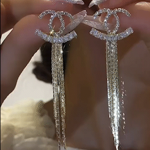 仙女氣質雙C流蘇耳環