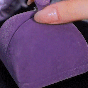 浪漫紫鋯石珍珠耳環